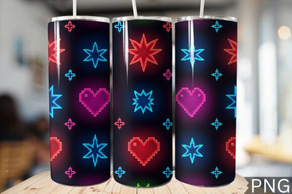 Download Gamer Girl Neon Tech Tumbler Wrap PNG - Premium Bundle