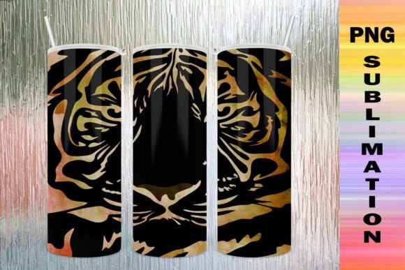 Download Background Print Tiger Tumbler Black - Background print Collection