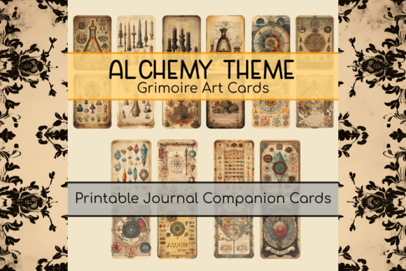 Download Alchemy Printable Grimoire Art Cards - Alchemy Collection