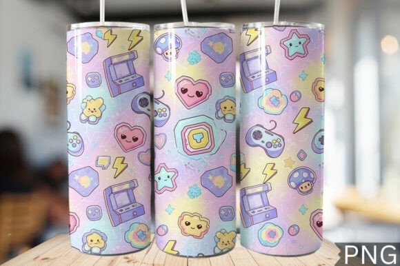 Download Gamer Girl Neon Tech Tumbler Wrap PNG - Premium Resources